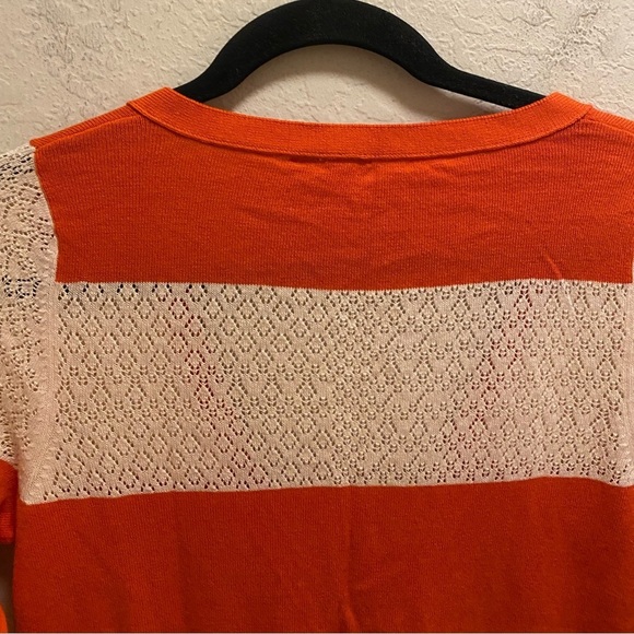 Anthropologie Little Yellow Bird Striped Crochet Cardigan Size M New W/O Tag - Picture 9 of 9